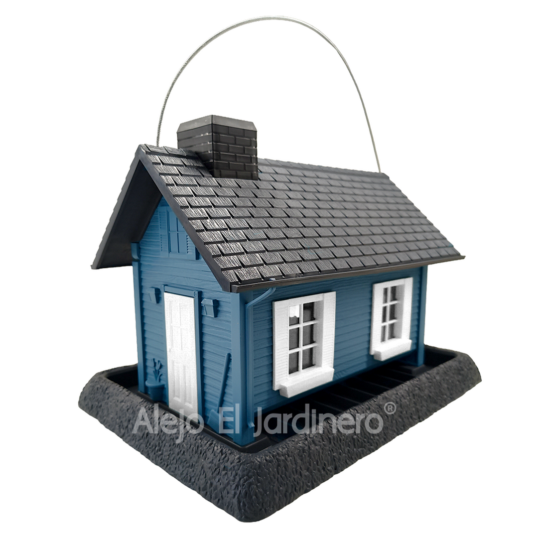 casa comedero para pájaros grande estilo cabaña campestre