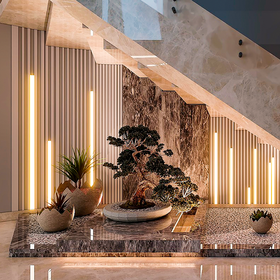 Maceta Concret design 52cm