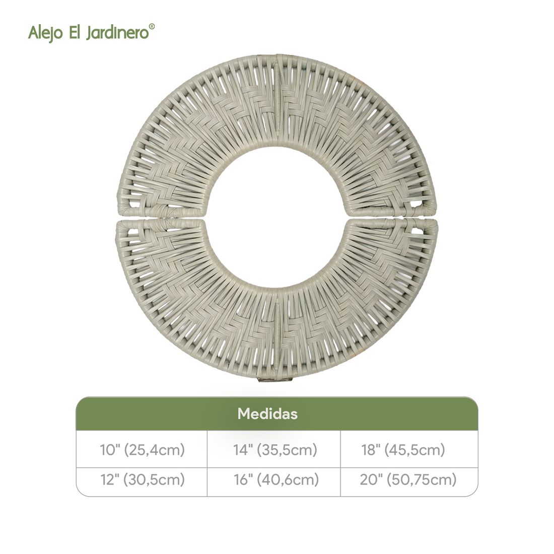 aro protector premium en tono  beige grisáceo