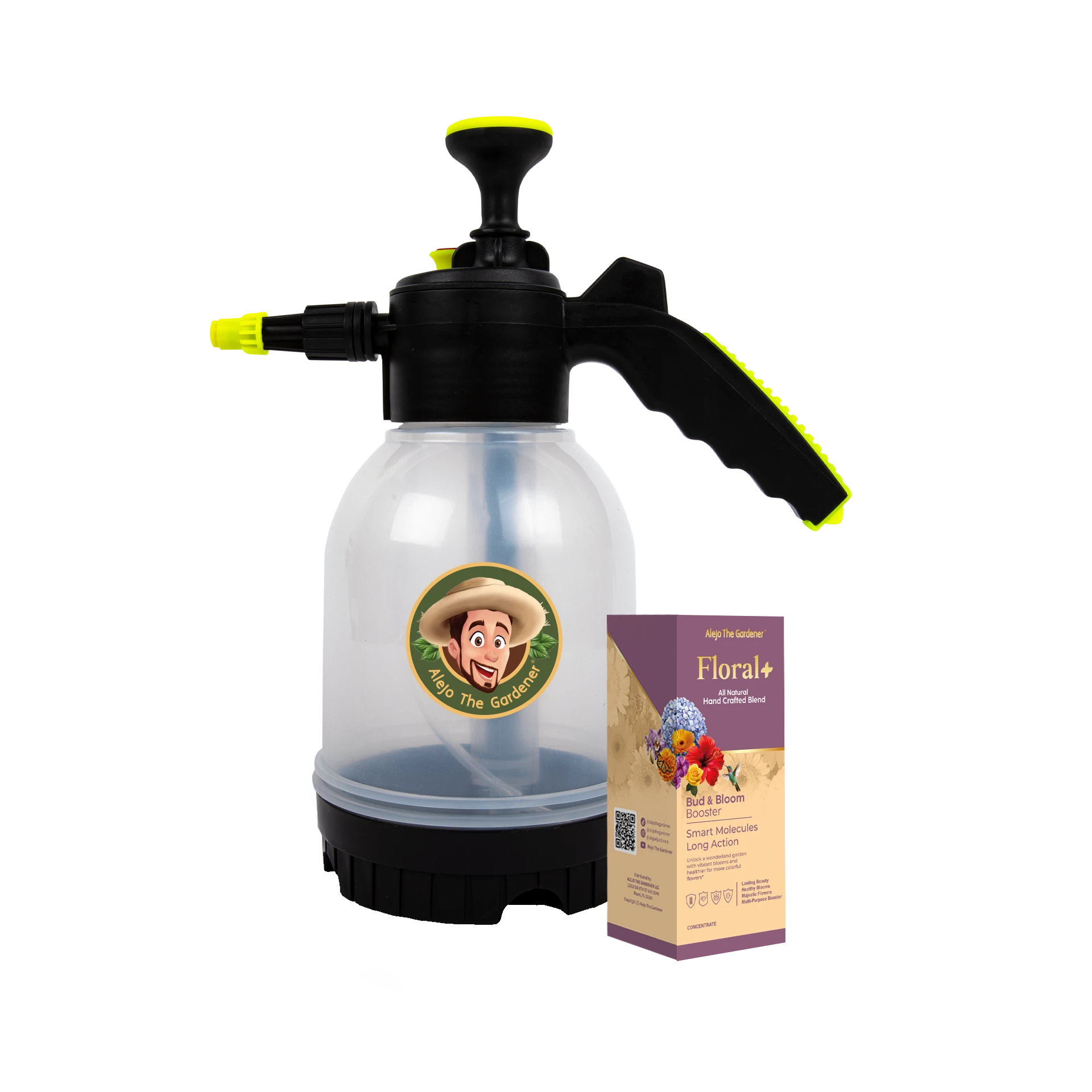 ¡Combo! Bomba + Concentrado 100% Natural Floral+ 1.5 Litros